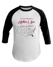 FLORIDA CONNECTICUT THE LOVE MOTHER AND SON Baseball Tee thumbnail
