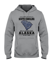 LIVE IN SOUTH CAROLINA BUT ALASKA IN MY DNA Hooded Sweatshirt thumbnail