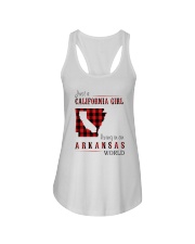 JUST A CALIFORNIA GIRL IN AN ARKANSAS WORLD Ladies Flowy Tank thumbnail