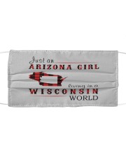 JUST AN ARIZONA GIRL IN A WISCONSIN WORLD Cloth face mask thumbnail