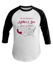 CALIFORNIA ARIZONA THE LOVE MOTHER AND SON Baseball Tee thumbnail