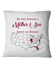 FLORIDA ILLINOIS THE LOVE MOTHER AND SON Square Pillowcase thumbnail