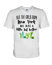 THE GIRLS FROM NEW YORK JUST A LITTLE BIT BETTER V-Neck T-Shirt thumbnail