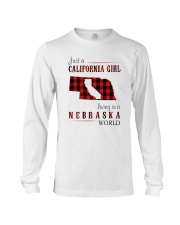 JUST A CALIFORNIA GIRL IN A NEBRASKA WORLD Long Sleeve Tee thumbnail