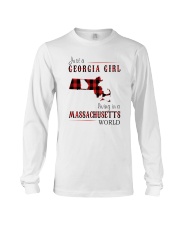 JUST A GEORGIA GIRL IN A MASSACHUSETTS WORLD Long Sleeve Tee thumbnail