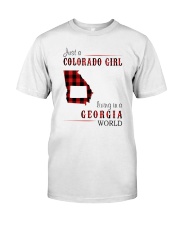 JUST A COLORADO GIRL IN A GEORGIA WORLD Classic T-Shirt thumbnail