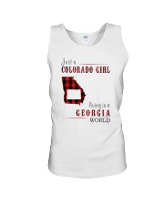 JUST A COLORADO GIRL IN A GEORGIA WORLD Unisex Tank thumbnail