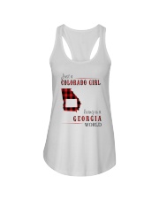 JUST A COLORADO GIRL IN A GEORGIA WORLD Ladies Flowy Tank thumbnail