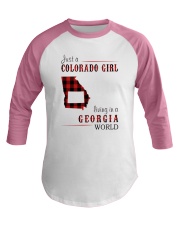 JUST A COLORADO GIRL IN A GEORGIA WORLD Baseball Tee thumbnail