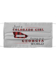 JUST A COLORADO GIRL IN A GEORGIA WORLD Cloth face mask thumbnail