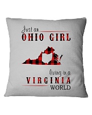 JUST AN OHIO GIRL IN A VIRGINIA WORLD Square Pillowcase thumbnail