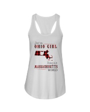JUST AN OHIO GIRL IN A MASSACHUSETTS WORLD Ladies Flowy Tank thumbnail