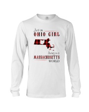 JUST AN OHIO GIRL IN A MASSACHUSETTS WORLD Long Sleeve Tee thumbnail
