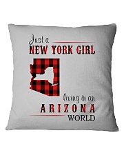 JUST A NEW YORK GIRL IN AN ARIZONA WORLD Square Pillowcase thumbnail