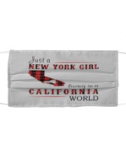 JUST A NEW YORK GIRL IN A CALIFORNIA WORLD Cloth face mask thumbnail