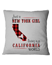 JUST A NEW YORK GIRL IN A CALIFORNIA WORLD Square Pillowcase thumbnail