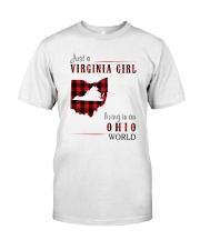 JUST A VIRGINIA GIRL IN AN OHIO WORLD Classic T-Shirt thumbnail
