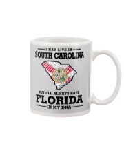 LIVE IN SOUTH CAROLINA BUT FLORIDA IN MY DNA Mug thumbnail