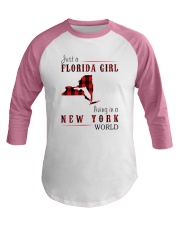 JUST A FLORIDA GIRL IN A NEW YORK WORLD Baseball Tee thumbnail