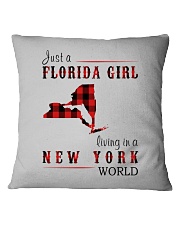 JUST A FLORIDA GIRL IN A NEW YORK WORLD Square Pillowcase thumbnail
