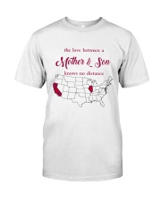 CALIFORNIA ILLINOIS THE LOVE MOTHER AND SON Classic T-Shirt thumbnail