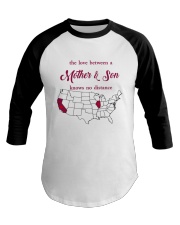 CALIFORNIA ILLINOIS THE LOVE MOTHER AND SON Baseball Tee thumbnail