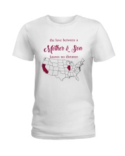 CALIFORNIA ILLINOIS THE LOVE MOTHER AND SON Ladies T-Shirt thumbnail