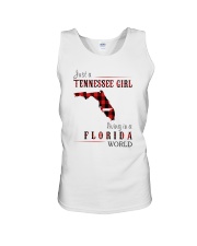 JUST A TENNESSEE GIRL IN A FLORIDA WORLD Unisex Tank thumbnail