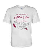 FLORIDA CALIFORNIA THE LOVE MOTHER AND SON V-Neck T-Shirt thumbnail
