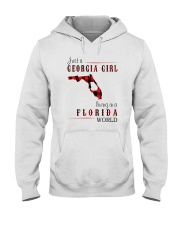 JUST A GEORGIA GIRL IN A FLORIDA WORLD Hooded Sweatshirt front
