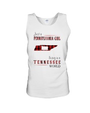 JUST A PENNSYLVANIA GIRL IN A TENNESSEE WORLD Unisex Tank thumbnail