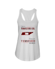 JUST A PENNSYLVANIA GIRL IN A TENNESSEE WORLD Ladies Flowy Tank thumbnail