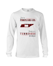 JUST A PENNSYLVANIA GIRL IN A TENNESSEE WORLD Long Sleeve Tee thumbnail