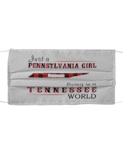 JUST A PENNSYLVANIA GIRL IN A TENNESSEE WORLD Cloth face mask thumbnail