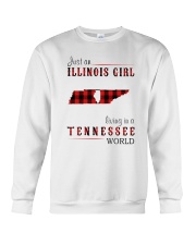 JUST AN ILLINOIS GIRL IN A TENNESSEE WORLD Crewneck Sweatshirt thumbnail