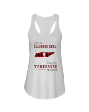JUST AN ILLINOIS GIRL IN A TENNESSEE WORLD Ladies Flowy Tank thumbnail