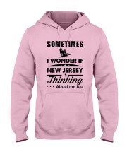 SOMETIMES I WONDER IF NEW JERSEY IS THINKING Hooded Sweatshirt thumbnail