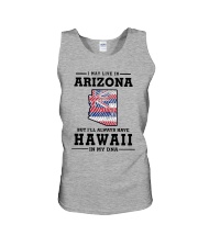 LIVE IN ARIZONA BUT I'LL HAVE HAWAII IN MY DNA Unisex Tank thumbnail