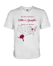 OHIO ALASKA THE LOVE FATHER AND DAUGHTER V-Neck T-Shirt thumbnail