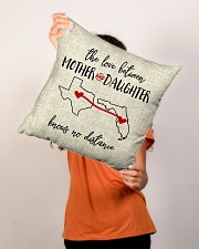 TEXAS FLORIDA THE LOVE MOTHER AND DAUGHTER Indoor Pillow - 16” x 16” aos-decorative-pillow-lifestyle-front-02