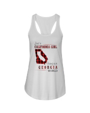 JUST A CALIFORNIA GIRL IN A GEORGIA WORLD Ladies Flowy Tank thumbnail