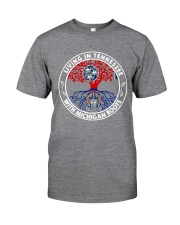 LIVING IN TENNESSEE WITH MICHIGAN ROOTS Classic T-Shirt thumbnail