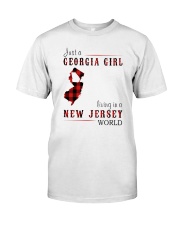 JUST A GEORGIA GIRL IN A NEW JERSEY WORLD Classic T-Shirt thumbnail