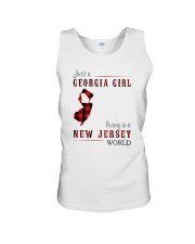 JUST A GEORGIA GIRL IN A NEW JERSEY WORLD Unisex Tank thumbnail