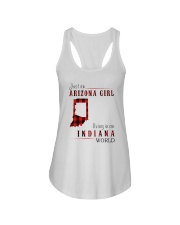 JUST AN ARIZONA GIRL IN AN INDIANA WORLD Ladies Flowy Tank thumbnail