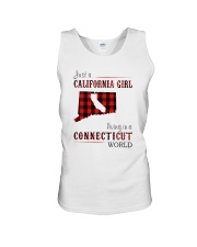 JUST A CALIFORNIA GIRL IN A CONNECTICUT WORLD Unisex Tank thumbnail