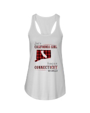 JUST A CALIFORNIA GIRL IN A CONNECTICUT WORLD Ladies Flowy Tank thumbnail