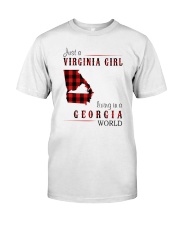 JUST A VIRGINIA GIRL IN A GEORGIA WORLD Classic T-Shirt thumbnail