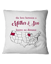 WISCONSIN OREGON THE LOVE MOTHER AND SON Square Pillowcase thumbnail
