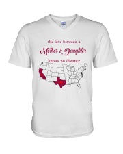 TEXAS CALIFORNIA THE LOVE MOTHER AND DAUGHTER V-Neck T-Shirt thumbnail
